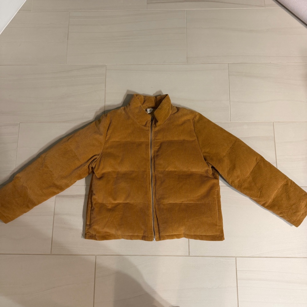 By Together Brown Corduroy Puffer Jacket